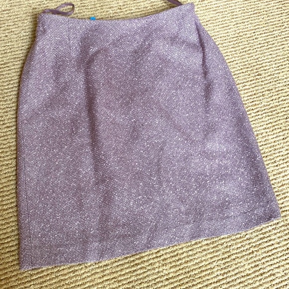 Jessica Ruffle silk blend blazer Jacket in tweed Pink Size 2 open Front 2-in-1 - Picture 12 of 12